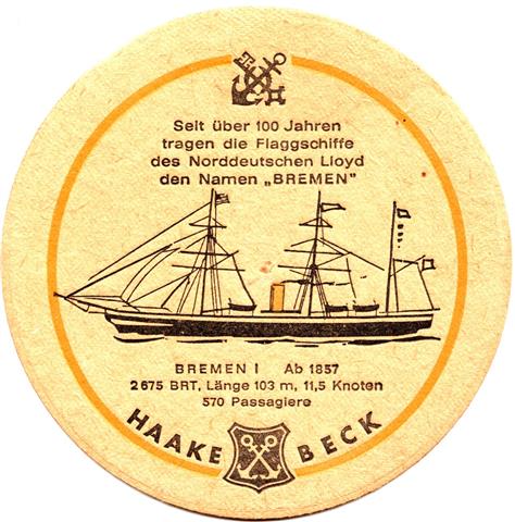 bremen hb-hb haake schiffe 1b (rund215-bremen I-schwarzgelb)